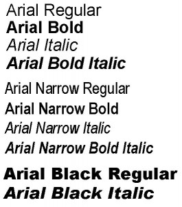Arial std black